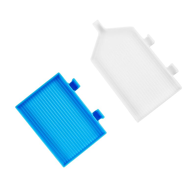 Dual-Use Large Blue Diamond Painting Drill Plate with Pointed Mouth for Square & Round Drills