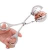 Stainless Steel Meatball Maker with Ergonomic Handle and Spoon Mold Clip