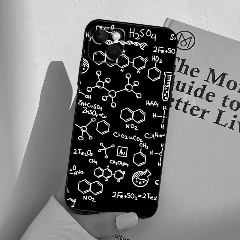 Наука Химия Кофеин Чехол для телефона Для iPhone 17 16 15 14 13 12 11 Pro Max mini XR 16e 15 16 Plus 17 Air Полное покрытие iPhone 17 Pro