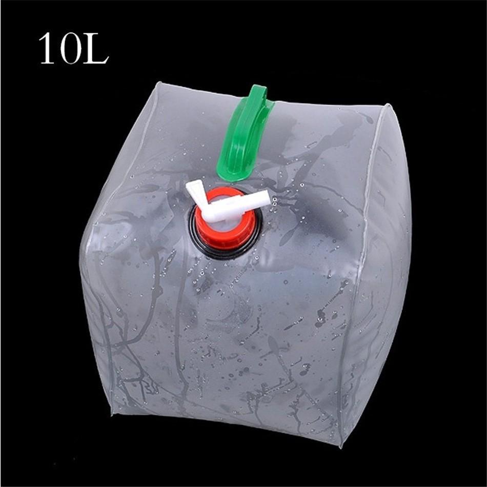 Large Capacity Folding Water Bag with Faucet for Outdoor Travel and Camping