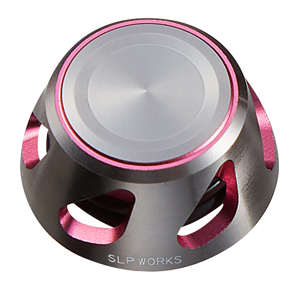 Daiwa SLP Works 22 SLPW Spinning Handle Cap, Small, Silver/Pink