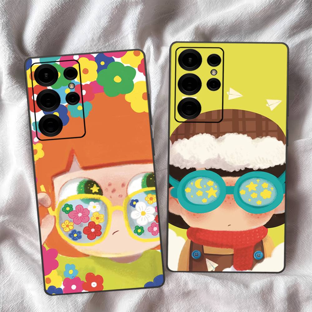 INS A Mao Phone Case For Samsung S 24 Fe 25 Ultra Plus 20 Lite 21 30 22 23 24 22 Ultra 5G Fundas