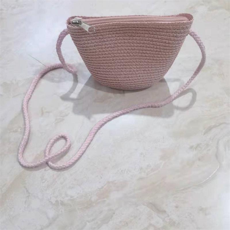 2020 Summer Parent-Child Bow Fisherman Hat with Wavy Edge and Cute Small Bag