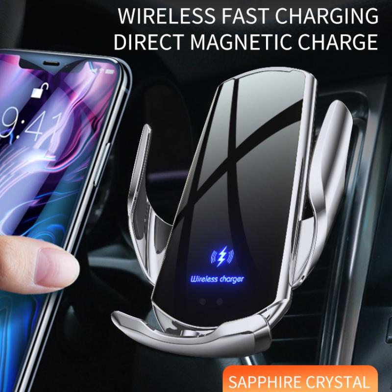360° Rotation Car Wireless Charger Automatic Clamping Fast Charging Phone Stand Mount  for iPhone 16 15 14 13 Samsung Galaxy