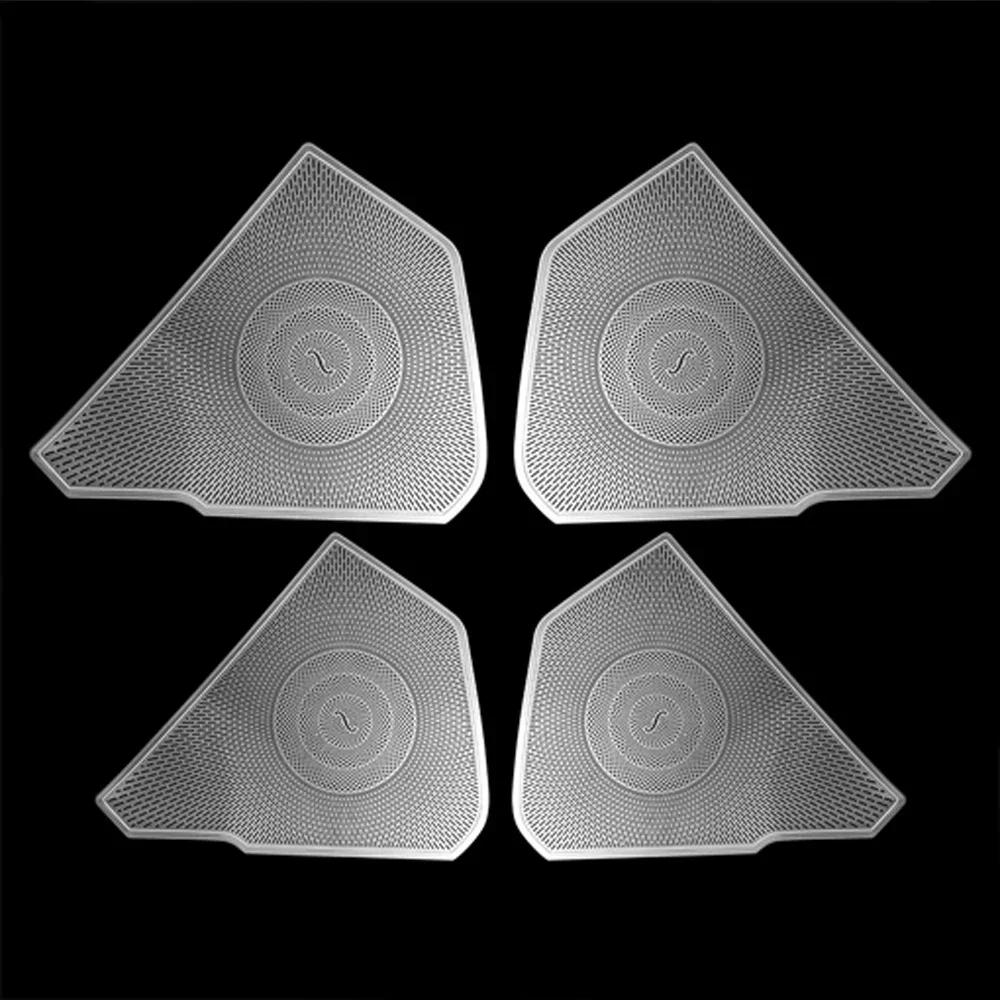 

For Kia Sportage NQ5 2026-2026 4PS Silver Stainless Steel Door Speaker Horn Cover Scratch Resistant Bright Mask