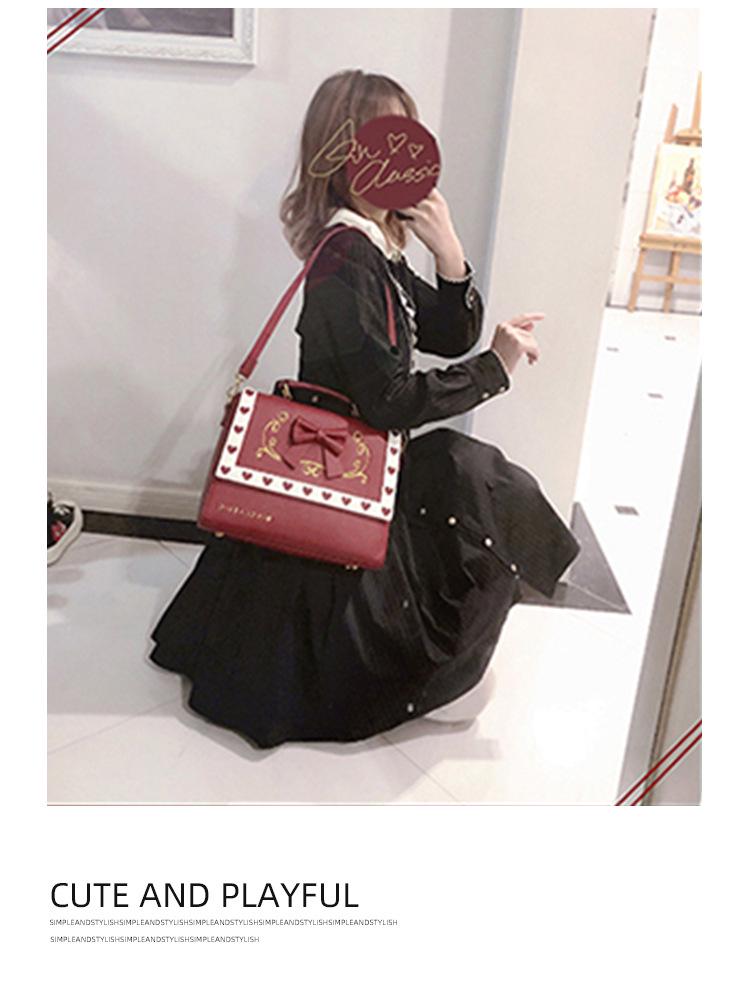 Korean-Style Lolita Crossbody Bag: Fashionable Soft Girl Handbag with Dual Shoulder Wear