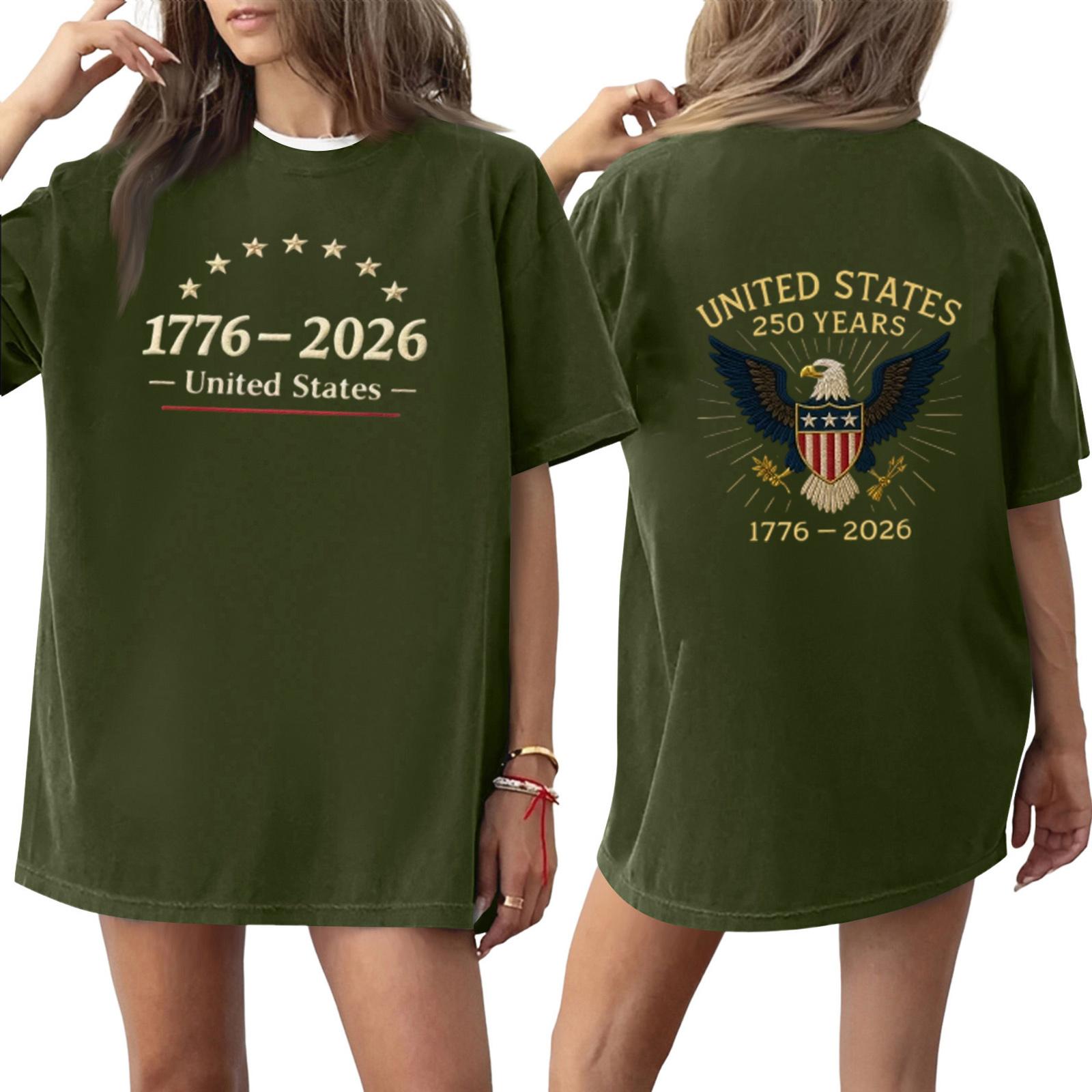 Women s Casual Printed Round Neck Pullover Short Sleeve Top XL