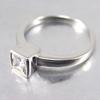 Silver Ring 'Angela' White