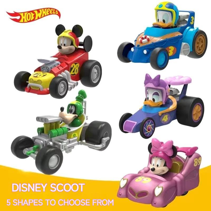 Mickey Mouse Macchinina a Retrazione Giocattolo Paperino Paperina Personaggi Cartoni Animati Modello Auto Sportiva Inerziale a Retrazione Regali di Natale per Bambini