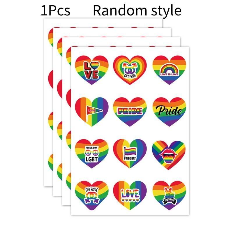 

Vibrant Pride Parade Gay Rainbow Stickers Perfect For Party Decorations And Gifts