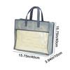 Non-Woven Fabric Clear Clothes Storage Bag Dustproof Blanket Bedding Handbag  Wardrobe