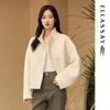 Women's Pure Wool Stand Collar Short Coat