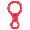 35KN Figure 8 Word Rope Descender Rappel Ring Rock Climbing Rescue Gear (Red)