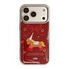 Electroplated Gilt Pony Iphone17promax Mobile Phone Case 13 Festive Red 16 Apple 17 and Other Models