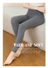 Women's Cashmere High-Waisted Slim-Fit Leggings - Chic and Thick for Autumn/Winter, Wearable Outside for Warmth.