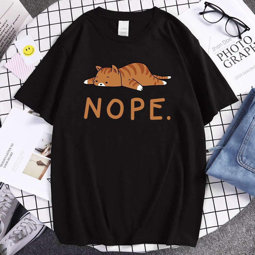 T-Shirts Male Nope Movement Lovely Cats 