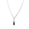 Altesse [L5372] - Black 'Scarlett' Silver Necklace