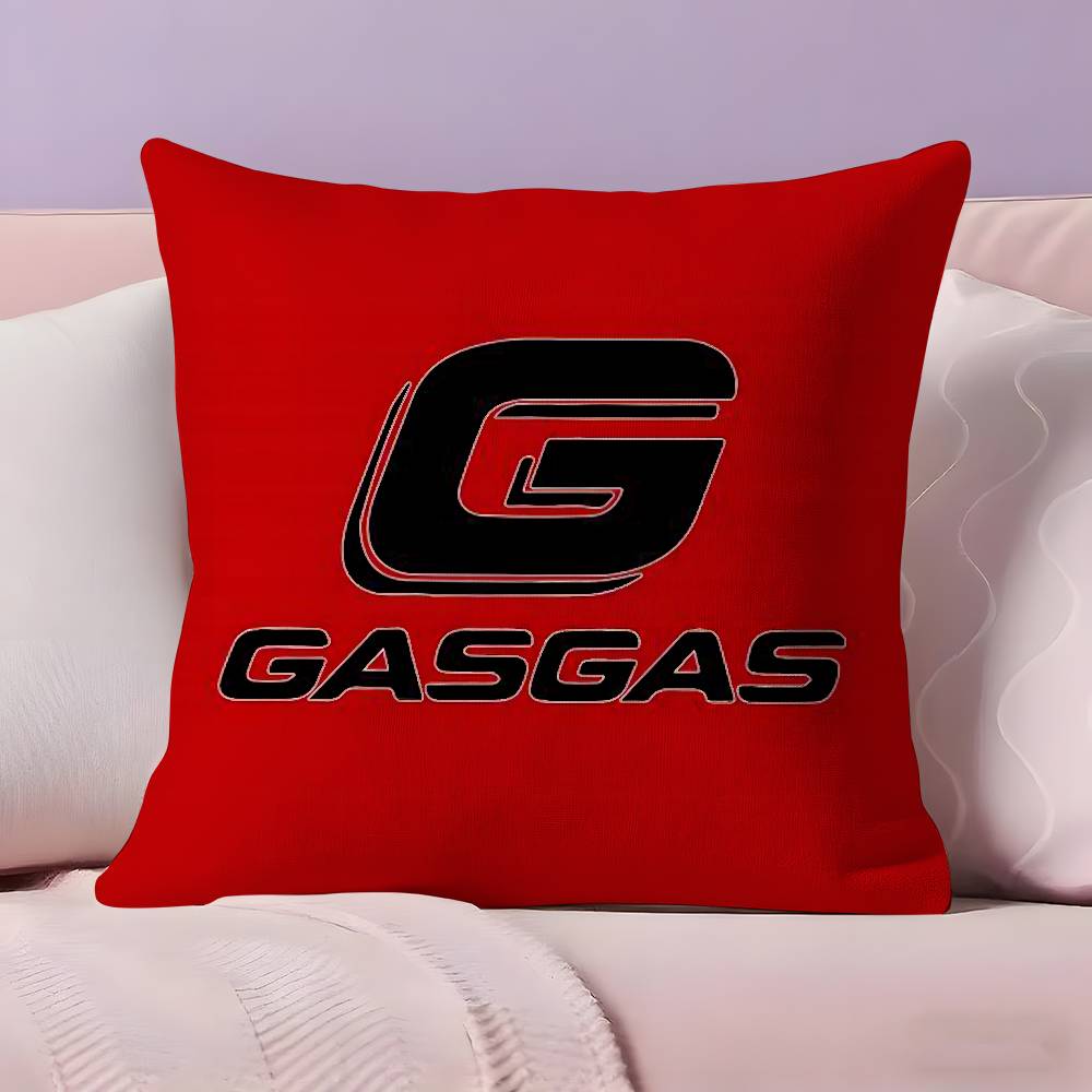 

Motorcycle G-GasGas Pillow Case Ultra Soft Skin Friendly Fabric Cloud Like Comfort & Concealed Zipper 30X30cm