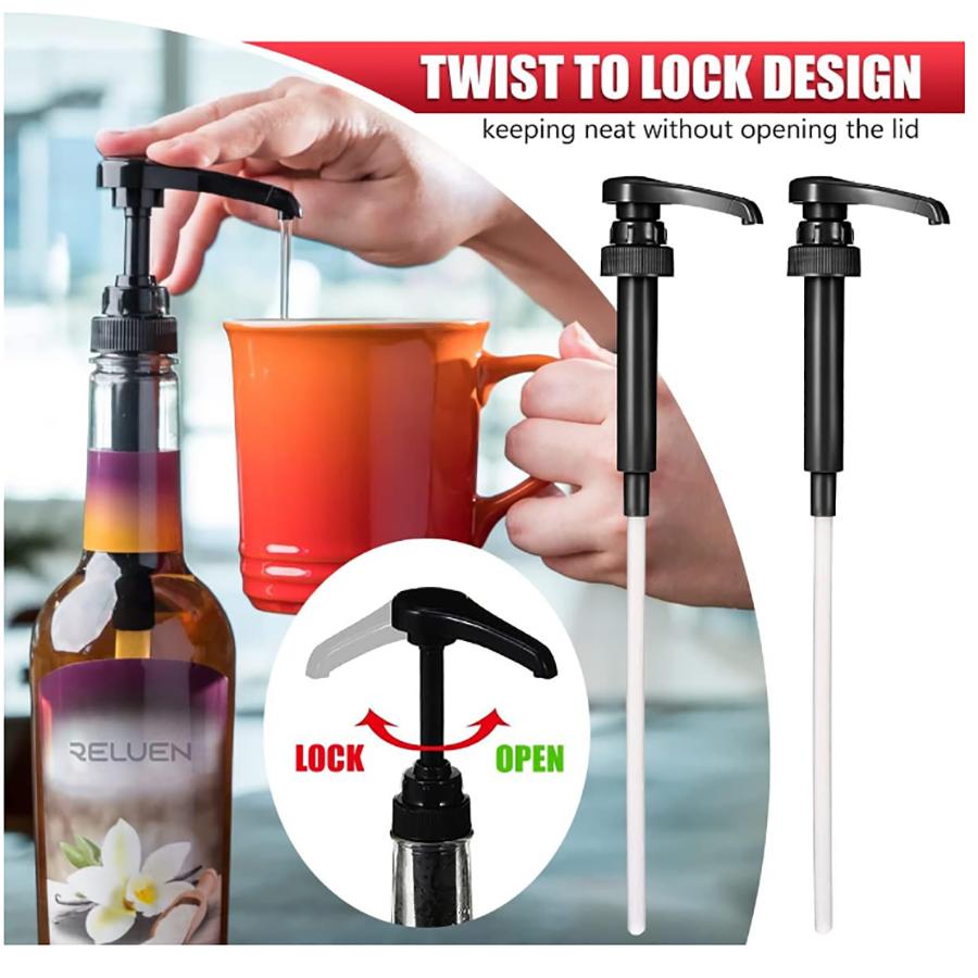 4pcs/8pcs Multifunctional Food Dispenser,Syrup PumpBottle Pump DispenserCoffee Syrup Pump,Condiment Dispenser