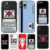 Hxh Hunter X Hunter רישיון כיסוי טלפון לאייפון 17 16,15,14,13,12,11,Pro,XS,Max,XR,Plus,Mini סיליקון רך שחור עמיד בפני זעזועים