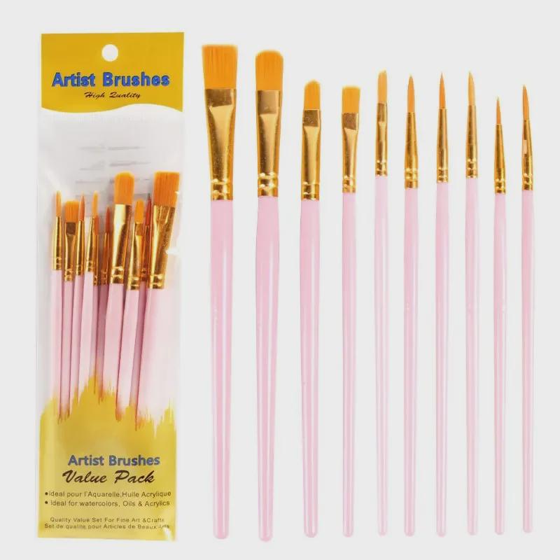 

Набор из 10 синих кистей для ручной росписи маслом и акварелью 10 brush set