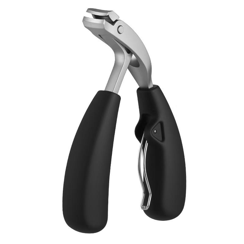 Curved Slant Tip Nail Clipper for Trimming - Grooming Tool One Size чёрный