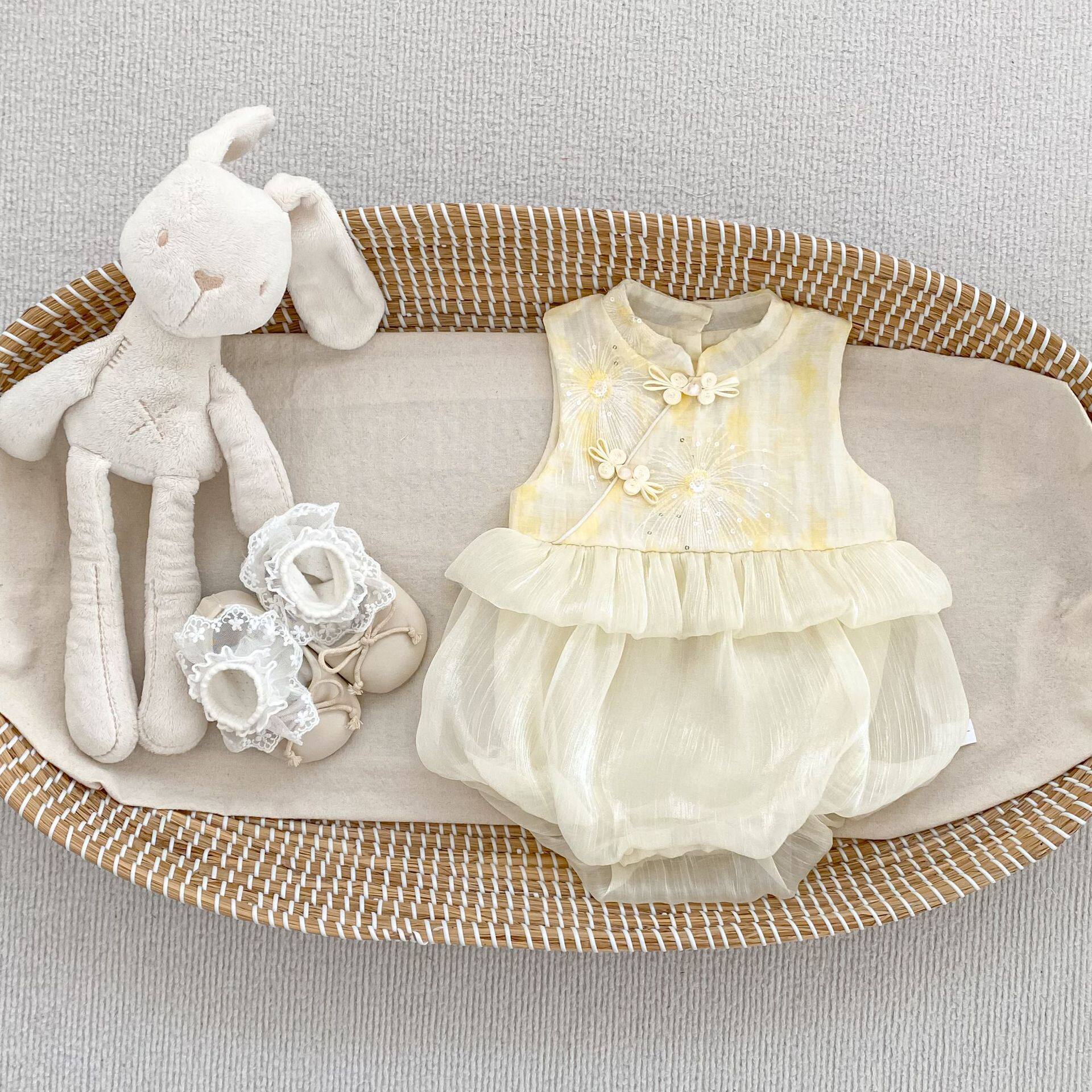 New Chinese Princess Dress Baby First Birthday Party Gown Unique Pretty Girl Clothing 66