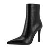 Fashion Kaky's new slim high heeled pointed short boots, oversized women's boots 44 45 46