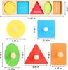 Montessori Color Sorting Toy Wooden Shape Matching Grasping Board Baby Jigsaw Puzzle Early Educational Toy Todder Fine Motor Toy