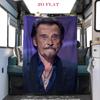 Rock Legend Johnny Halliday blanket Home Decor sofa blanket Digital printing Machine washable bedroom