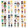 Kids Dress Up Stickers for Birthday Party DIY Cartoon Cute Stationery Stickers for Boys and Girls