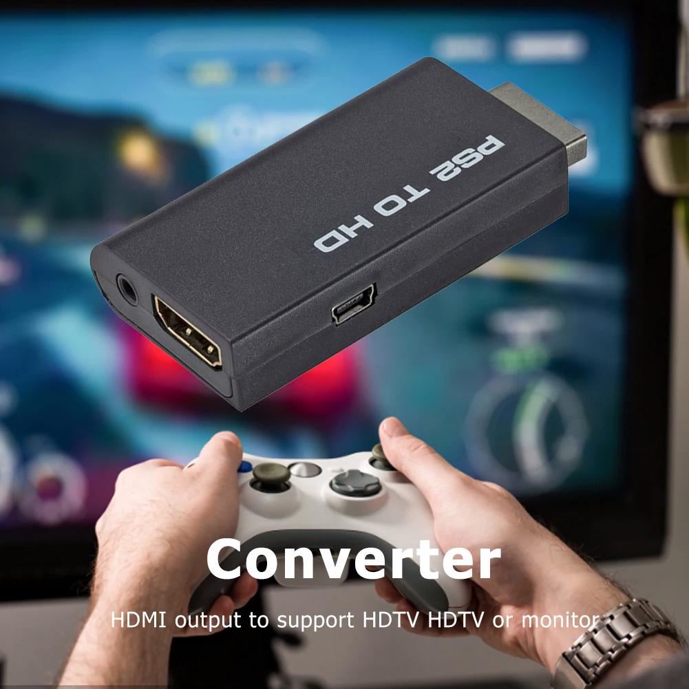 HDMI Zu PS2 Kompatibler Konverter Adapter Audio Und Video Mit 3,5mm Audiokabel Unterstützt PC Alle PS2 480i 480p 576i Anzeigemodi