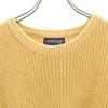 LANDS' END 90s Old Long Sleeve Sweater M Mustard Knit Women Used