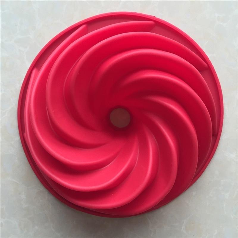 3D Big Swirl Shape silikonowe masło foremka do ciasta kuchnia narzędzia do pieczenia formy do ciasta foremka do pieczenia