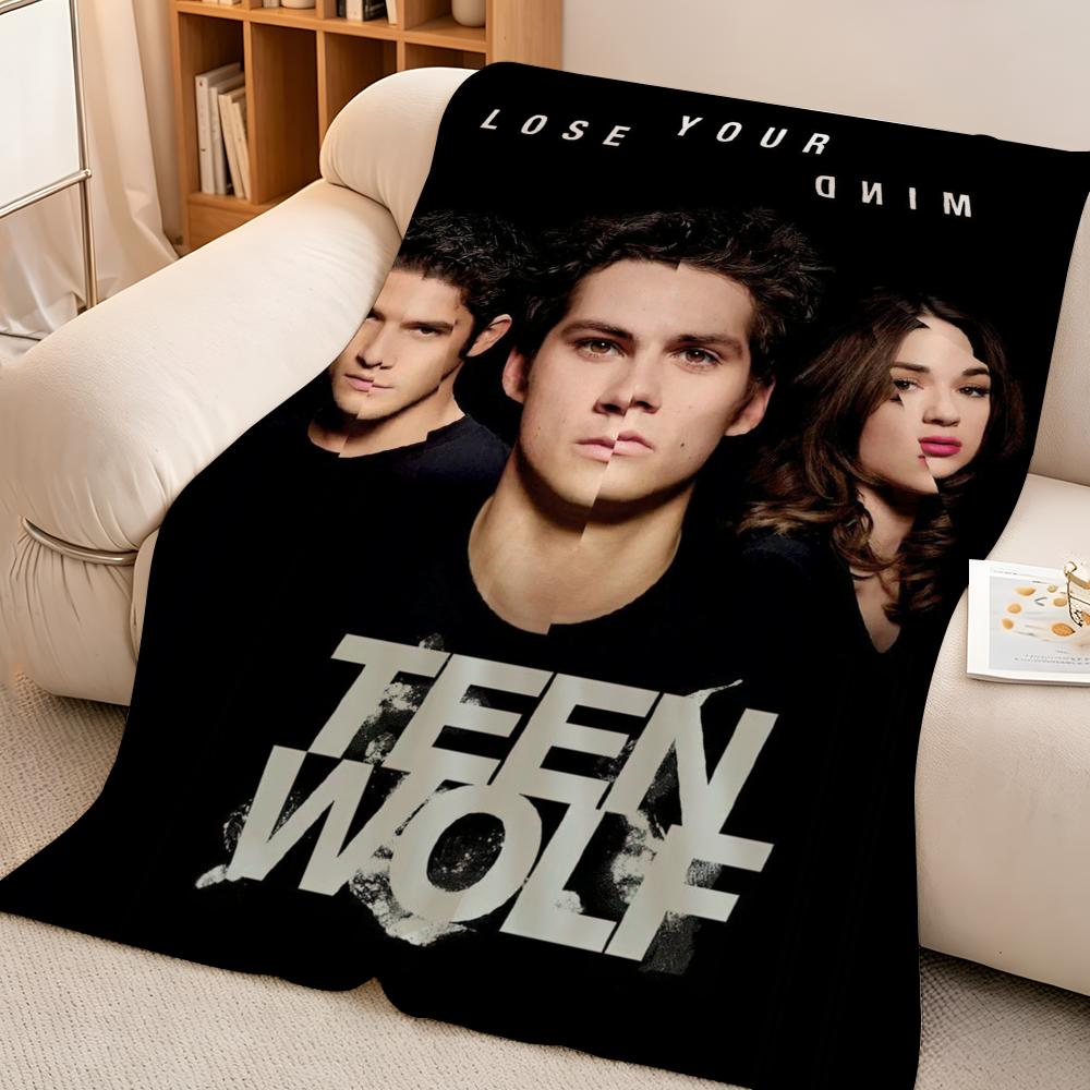 Film T-Teen W-Wolf Werfen Hochdichte Kurze Plüschdecke Weich Hautfreundlich für Sofa Nickerchen Klimatisierten Raum