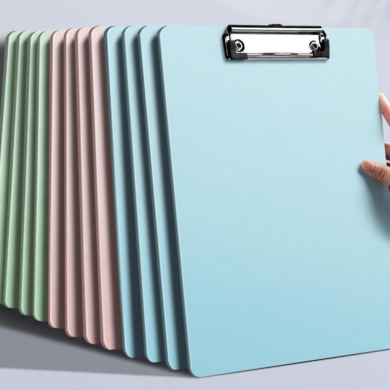 A4/5/6 File Folder Clipboard Writing Pad Clip Board Clips Test Paper Storage Organizer School Supplies Office Stationary