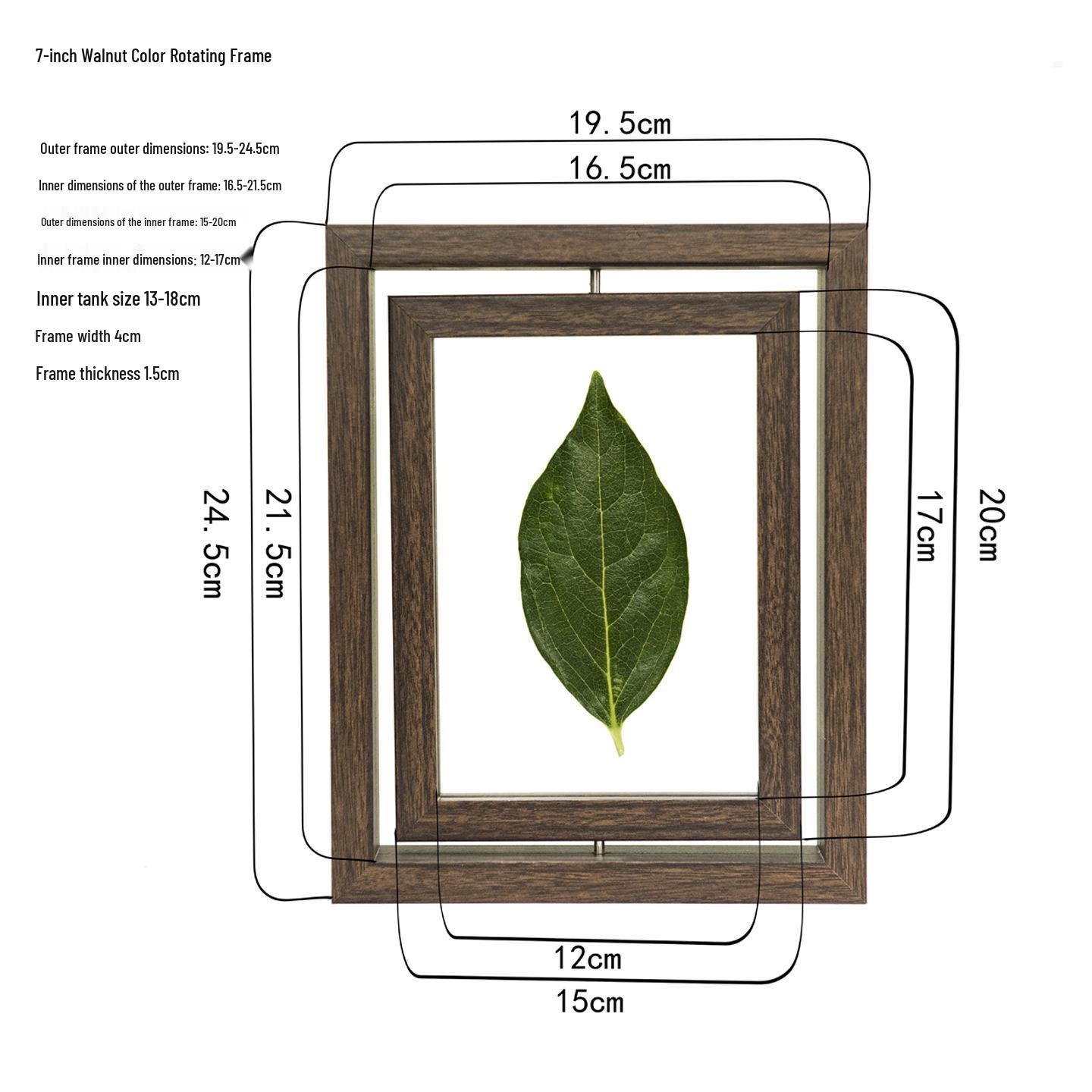 Double-Sided Rotating Wooden Photo Frame - Personalized Tabletop Display for Couples Rotating picture frame