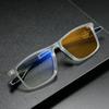 Portable Anti-slip Photochromic Presbyopia Glasses Anti-Blue Light Reading Eyeglasses 0 To +4.0 Fashionable Protect Eyes