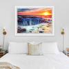 New 5D DIY Diamond Painting Waterfall Diamond Embroidery Landscape Cross Stitch Full Round Drill Crafts Home Decor Gift