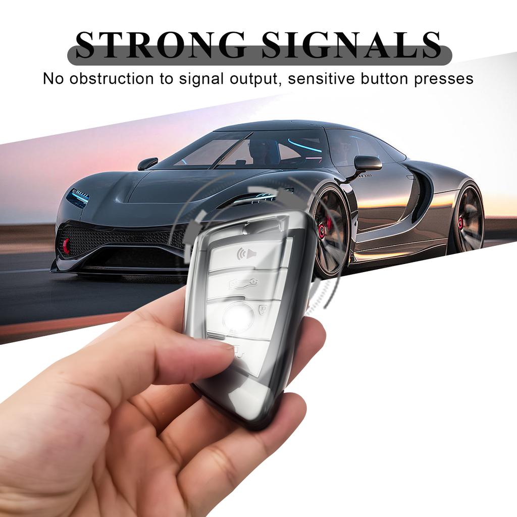 Tpu Transparent Car Key Fob Case Cover For Bmw X1 X3 X4 X5 X6 X7 Series 1 3 5 7 F15 F16 F48 E53 E70 E39 F10 F20 F30 G20 G30