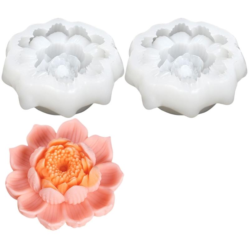 Delicate Kitchen Silicone Baking Molds Heatproof Silicone Flower Cake Crafting Moulds for Birthday and Festival Treats