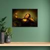 Mona Lisa Self-Portrait Frameless Canvas  Modern Minimalist Decor