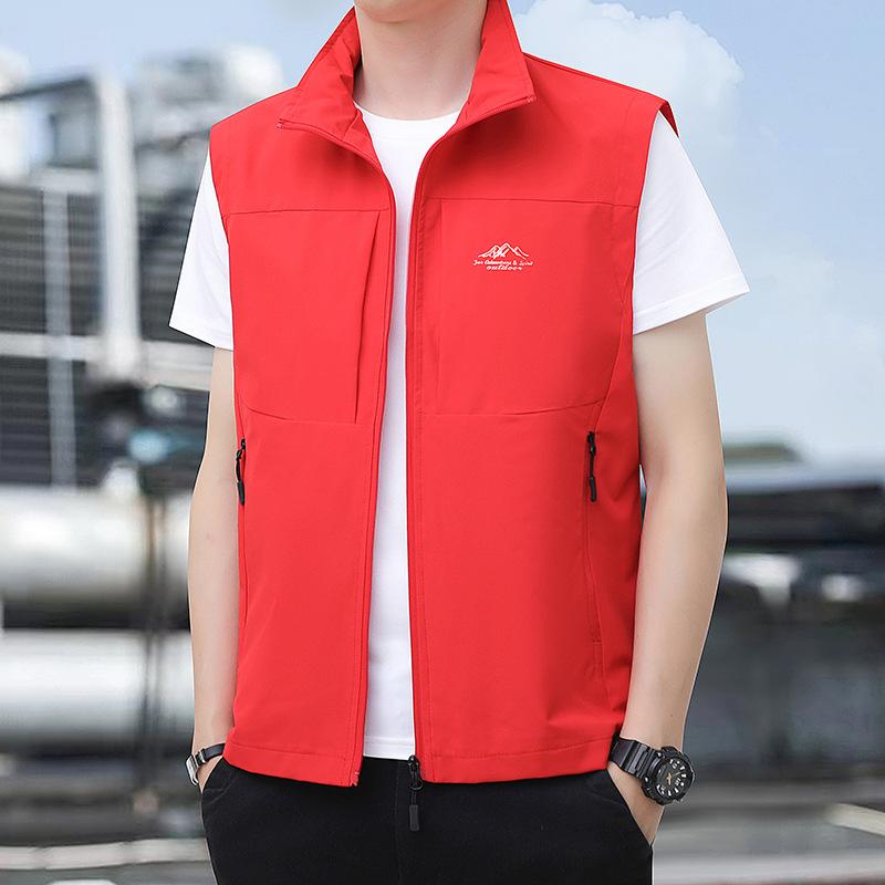 

Весенне-осенний мужской тонкий рыболовный жилет, повседневный жилет для фотосъемки для среднего и молодого возраста, рабочий жилет, жилет-пальто 5XL