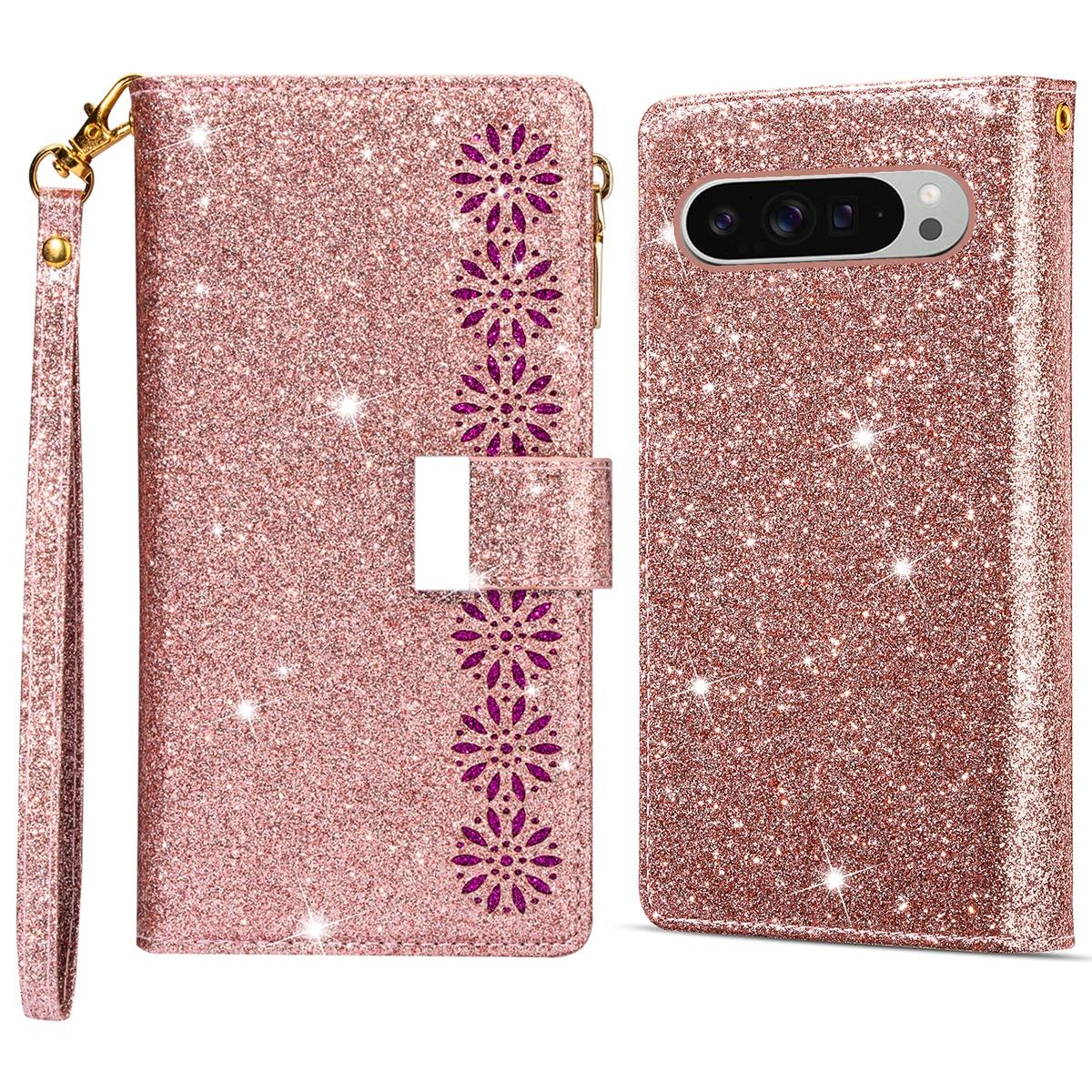 

For Google Pixel 9 Pro/Pixel 9 Case Starry Sky Carving Leather Wallet Phone Cover A