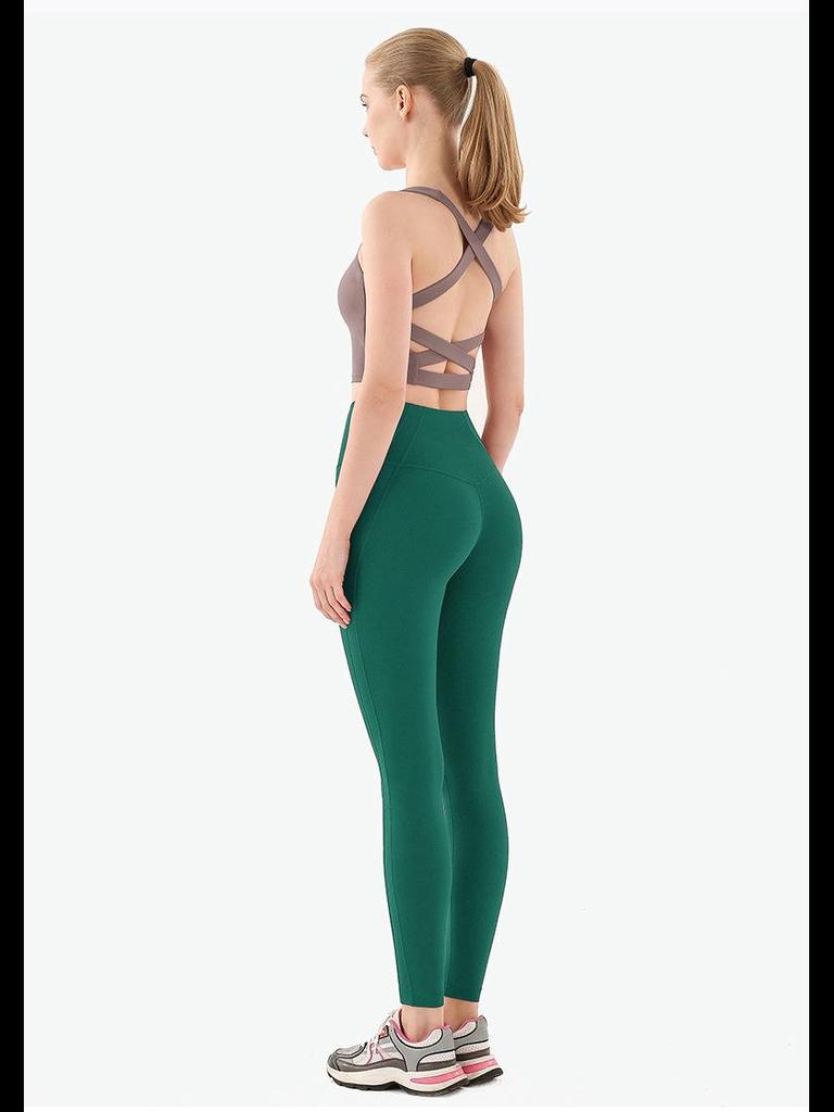 Women's High-Waist Quick-Dry Peach Hip Yoga Pants - T-Line Free