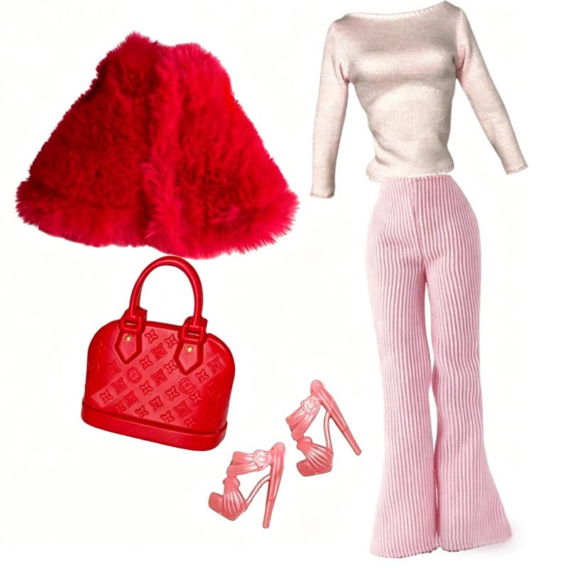 6-Point Jointed BJD 30cm Barbie Doll Clothes & Fashion Bag Set - Fairy Supermodel Xinyi Collection