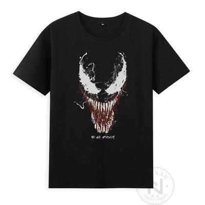 Super Hero Venom Venom 2 Massacre Start Logo Short Sleeve T-shirt Summer Men's T-shirt Boutique Fashion Top Short Sleeve y2k#Color