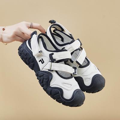 New Fashion Trend Women's Sandals 2024 Summer Comfortable Breathable Non-slip Wear-resistant Flat Sandals Outdoor Sports Sandals