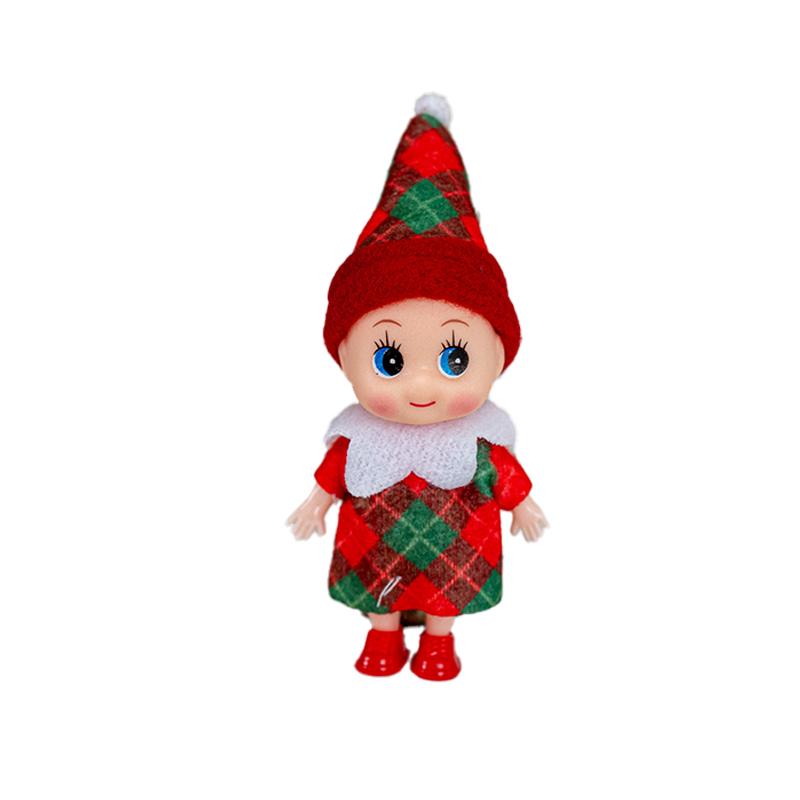 

1/2 шт. Рождественские куклы-близнецы мальчик и девочка, Рождественские мини-аксессуары, Рождественское украшение, Пара кукол, Имитация виниловой куклы