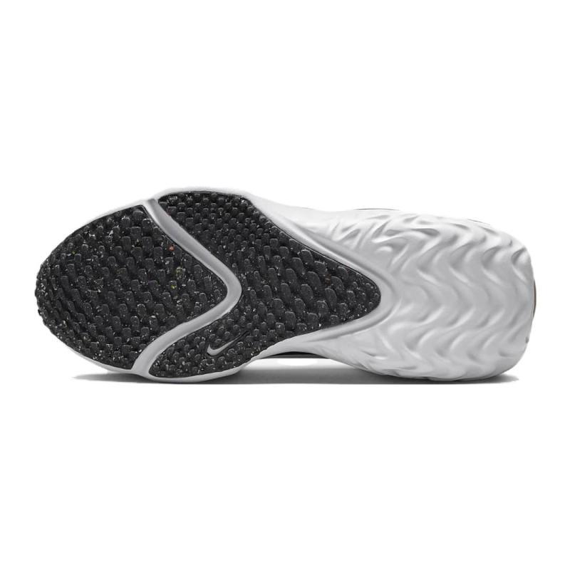 Nike Run Flow Abrasion Resistant Low top Kids' Running Shoes Black White Sneakers DR0472-001